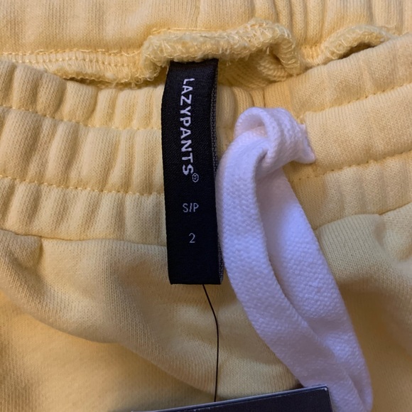 Lazypants Shorts NWT- Yellow - Picture 7 of 7